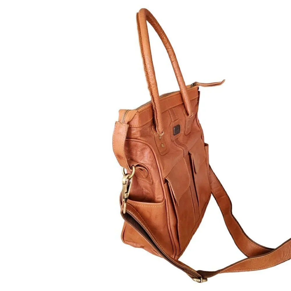 Genuine Leather Tote Shoulder Bag